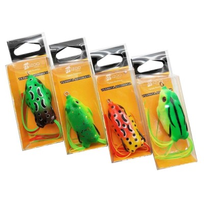 MIZOO FISHING ΤΕΧΝΗΤΟ ΔΟΛΩΜΑ ΒΑΤΡΑΧΟΣ ΜΕ ΔΙΠΛΑ ΑΓΚΙΣΤΡΑ ΠΡΑΣΙΝΟ / ΠΟΡΤΟΚΑΛΙ